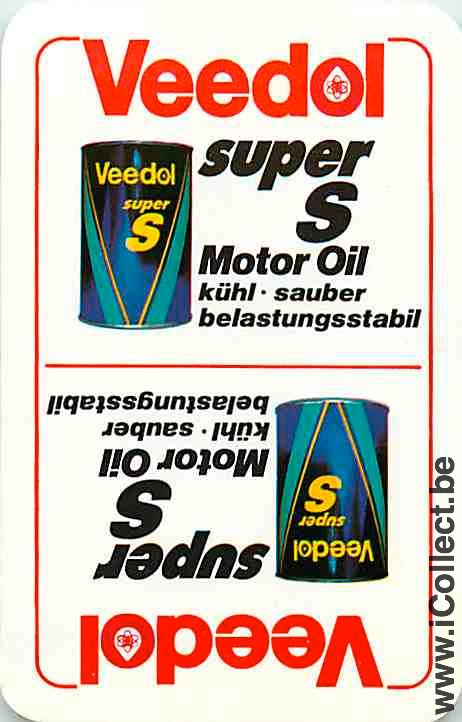 Single Playing Cards Motor Oil Veedol (PS16-06H)